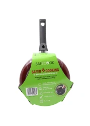 برستيج سيف كوك قدر للطهي مقاوم للإلتصاق مغطى 2.8 لتر -أحمر وأسود PR22098