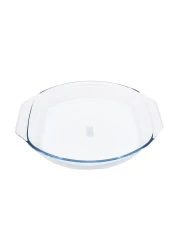 Pyrex Optimum Glass Oval Roaster Clear 2L