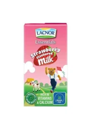 Lacnor Strawberry Flavoured Milk 125ml Pack of 6