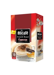 أليكافيه قهوة كابتشينو فرنسية محمصة 13 غرام حزمة من 10