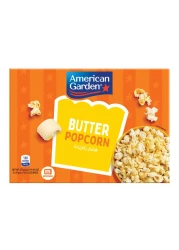 American Garden Gluten-Free Microwave Butter Popcorn 3 Bags, 273g