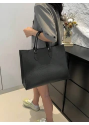 حقيبة السفر/التسوق كبيرة الحجم ذات طبعة أنماط الثعابين، مناسبة للاستخدام على مدار العام، متعددة الاستخدامات