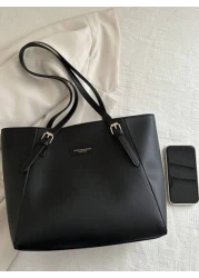 حقيبة ذات سعة كبيرة للنساء للموسم الخريف والشتاء، لون جديد 2024 ، بسيطة ومتنوعة الاستخدام، حقيبة كتف، حقيبة طلا