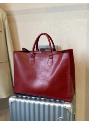 حقيبة "أنكولا" الترابية اللون من نوعية عالية بطراز فينتدج، موديل جديد للخريف/الشتاء، لاتناسب جميع المناسبات،