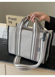 Simple Large Capacity Tote Bag Handbag Shoulder Bag Crossbody Bag School Bag Large Capacity Portable For Teen Girls Women College Students White Collar Workers Perfect For Work Back To School Middle S