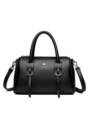 حقيبة يد من الجلد الطبيعي اللين للسيدات، حقيبة كتف قديمة فاخرة، حقيبة يد سعة كبيرة للسيدات، حقيبة واضحة الجما