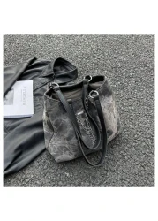 Women Ombre Color Tote Bag Unique Design Shoulder Bag For Work School Commuting Large Capacity