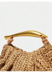 SHECARRY Women s Vacation Bohemian Woven Tote Bag