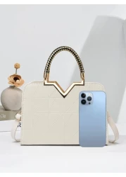 PLANEE Fashionable Simple Elegant Large Capacity Hand Held Shoulder Crossbody Ladies Square Bag Mother Day Gifts Mom Gifts Mommy s Essentials Mommy Bag For Going Out Business Casual Bag For Women Pefe