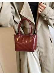 High End Milly Handbag Women s 2025 New Red Wedding Bag Fashionable Tote Shoulder Crossbody Bucket Bag