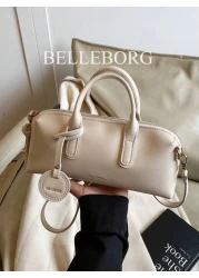 حقيبة يد أنيقة ذات تأثير جلدي مرن ومناسبة لبشرة دهنية للنساء