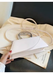 متوسط رفرف حقيبة مقبض معدني أنيق عصري تصميم حقيبة يد , مقبض عالي رفرف محفظة , ابتكار للنساء جلد صناعي محفظة