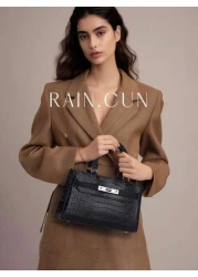 Business Casual Fashion 1pc Solid Color Crocodile Pattern Women s Tote Bag For Teen Girls Women College Students Teacher White Collar Workers Rookies White Collar Workers Perfect For Office Work Busin