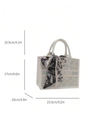 Fashionable Summer Handheld Bag With Large Capacity And Textured Design For Women