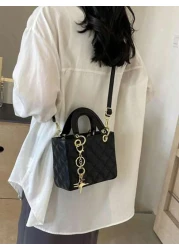 Dedoo حقيبة يد صغيرة فاخرة حصرية للنساء 2024، حقيبة جديدة أنيقة محاكة بالماس، حقيبة كتف وعبر الجسم، هدية عيد الميل