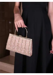 Diamond Rhinestone Glitter Handbag Crossbody Shoulder Clutch Purse Glamorous Elegant For Wedding Party Birthday Daily Use