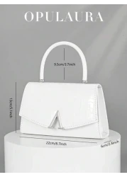 OpulAura Metallic Glitter Clutch Bag Formal Crocodile Pattern Leather Clutch Purse Perfect For Party Wedding Prom Dinner Banquet Matching With Wedding Dress Evening Gown Party Dress