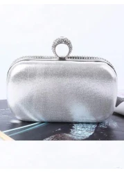 European And American Style Diamond Inlaid Fringe Clutch Bag Ring Handcrafted With Rhinestones Perfect For Evening Events