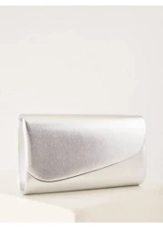 Glitter Shiny Luxury Glamorous Elegant Exquisite Large Women Clutch Purse Evening Bag Prom Handbag With Detachable Chain For Wedding Velvet Elegant For Girls Women College Students Rookies White Colla