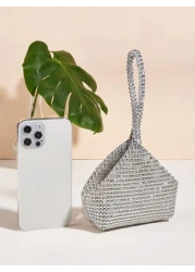 Vincy Glitter Handbag Glamorous Elegant Exquisite Quiet Luxury Glitter Bling Sequin Luxury Shiny Sequin Evening Bag Women s Clutch Bag For Ball For Party Rhinestone For Party Girl Woman Bride Perfect