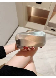 1pc Asymmetrical Box Shaped Luxury Clutch Bag For Party Romantic Wedding Spring Summer Chain Shoulder Bag Bride Bag Formal Prom Clutch Elegant Evening Dress Bag Perfect For Party Wedding Prom Dinner B