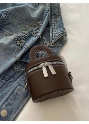 جملة 2025 وصول جديد مربع مستحضرات تجميل محمول وجميل، حقيبة أحمر شفاه صغيرة حقيبة كتف/متقاطعة للنساء