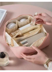 3 1pc Large Capacity Toiletry Bag Makeup Brush Holder Cosmetic Bag Wash Bag Portable Travel Tote Storage Bag Skincare Products Organizer Cosmetic Pouch Bathroom Storage Bag Makeup Organizer Palette St