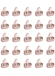 1pc PVC Waterproof Travel Makeup Bag Cosmetic Brush Holder Organizer Pouch Transparent Letter Makeup Bag Summer Holiday Travel Essentials Perfume Storage Box Versatile Luggage Bag Suitable For Lipstic