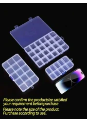 1pc Transparent Mesh Jewelry Box Multi Cell Detachable Travel Storage Box Jewelry Display Box Antioxidant Waterproof Dustproof Large Capacity Suitable For Rings Earrings Pendant Nail Jewelry Gifts For