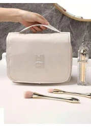 1pc Travel Storage Pouch Waterproof Toiletry Bag Large Capacity Summer Cosmetic Bag Multi Function Storage Bag Portable Storage Bag With Handle Zipper Pouch Suitable For Beach Business Trip Cosmetics