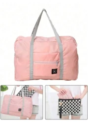 1pc Portable Foldable Travel Bag Reusable Cosmetic Storage Pouch Unisex Toiletry Organizer Large Capacity For Luggage Bathroom Travel Gift Holiday Wardrobe Vanity Summer Travel Vacation Home Bathroom