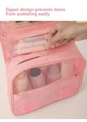 حقيبة مكياج، حقيبة عناية شخصية، حقيبة مستحضرات تجميل للسفر، منظم عناية شخصية قابل للتعليق، حقيبة عناية شخصية