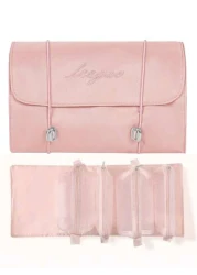 1pc Women s Waterproof 4 In 1 Travel Toiletry Bag Detachable Makeup Bag Cosmetic Pouch Pink Bathroom Bag Storage Bag Makeup Brush Holder Portable Compartment For Cosmetics Makeup And Lipstick Great Fo