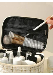 حقيبة يد أنيقة للمساحيق والمكياج، مُنظم حقيبة المساحيق، حقيبة المستلزمات الشخصية، حقيبة مساحيق للسفر، حقيبة