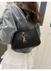 Minimalist Crescent Underarm Bag Shoulder Bag Women s Stylish Handbag Purse For Commuter