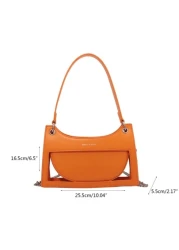 Y2K Steampunk Funky Gothic Style Spooky Style Cute Kawaii Vacation Lightweight Business Casual Letter Graphic Chain Decor Bag For Teen Girls Women College Students Rookies White Collar WorkersFor Offi