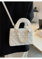 Fashionable New High End Texture Simple And Versatile Casual Solid Color Versatile Lightweight Small Square Bag Handbag Crossbody Bag Elegant Small Square Bag