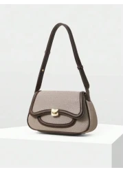 MOTF PREMIUM COLOR BLOCK TRIM SHOULDER BAG COMMUTE