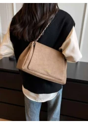 1 high end stylish versatile vintage high capacity chain cross body bag for women s daily commute