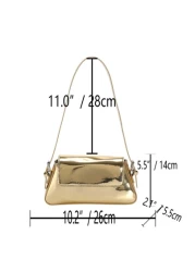 Metallic Flap Bag