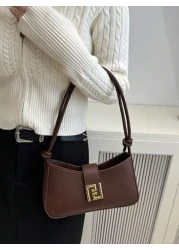 New Luxury Simple Solid Color Versatile Women Shoulder Bag