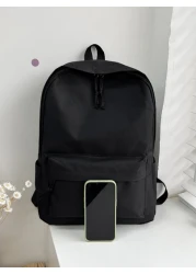 New Student Backpack College Student Simple Fashionable Backpack Large Capacity INS Middle School Student School Bag Cross Border Man Bag School Backpack Students Book Bag Large Capacity School Pencil
