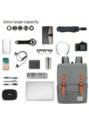 3 Piece Set Travel Laptop Backpack Durable Business Backpack College Student Book Bag For Men And Women Large Capacity Carry All Bag