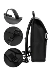 1pc Black Fashion Backpack For Men High End Business Commuting Laptop Bag With Waterproof Design And 15 6 Laptop Compartment Christmas Gifts Christmas Gifts Fall Winter Travel Holiday Practical Studen