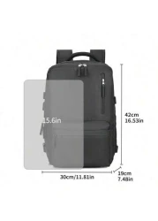 Multifunctional Backpack Large Capacity Suitable For Travel Commute Summer Tourism Fitting For Laptop Shoe Compartment Durable Nylon Fabric Minimalist And Fashionable Design Unisex