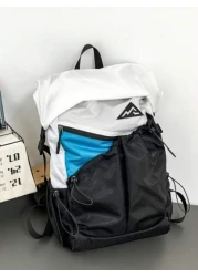 حقيبة ظهر خفيفة الوزن، حقيبة سفر قابلة للطي مقاومة للماء، لون انتقائي أنيق وعصري، حقيبة متنقلة للسفر والخارج