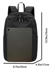 Small Casual Daypack Minimalist Black School Backpack College Bag Laptop Backpack For School Large Backpack For Travel Commute Lightweight Rucksack Summer Bag For School Scream Bag Backpack Winter Chr