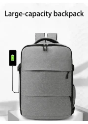 حقيبة ظهر ، حقيبة سفر ، رحلات قصيرة للرجال ، حقيبة سفر كبيرة السعة للصيف ، حقيبة ظهر متعددة الأقسام مع حجيرة لل