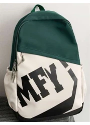 حقيبة ظهر جديدة متعددة الاستخدامات وعصرية، بألوان متباينة كاجوال، حقيبة ظهر رجالية سعة كبيرة، حقيبة طلاب مطب