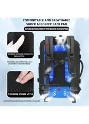 حقيبة ظهر للسفر بتفريغ هواء بسعة كبيرة، بتصميم بسيط وأنيق